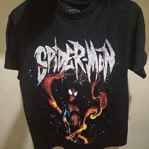 Black Spider-Man Graphic T-Shirt